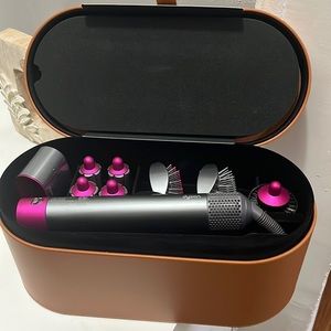 Like New Dyson Airwrap, Fuchsia and Silver, Includes Case